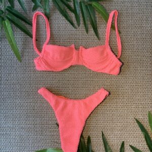 Bikini con Aro Ipanema Rosa Neón